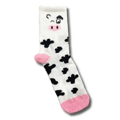 Medias 3/4 Vaquita - Manchas Blancas y Negras