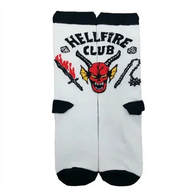 Medias 3/4 Stranger Things Hellfire Club - Blancas