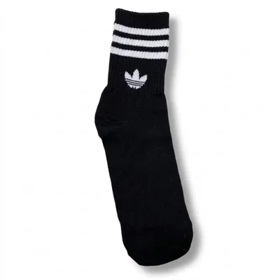 Medias 3/4 Estilo Adidas - Tres Tiras - Negras