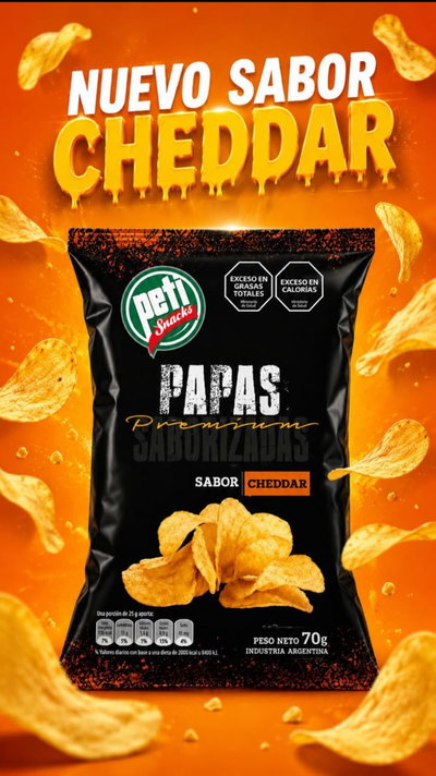 PAPAS CHEDDAR 75G