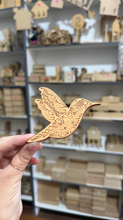 Sello Colibri Grabado MEDIADO (7x9,5)