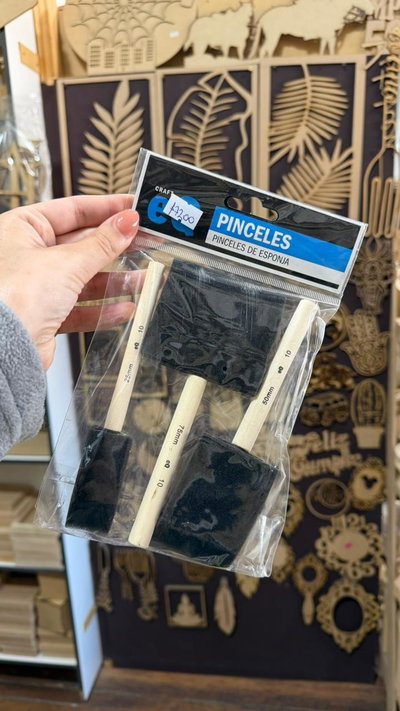 Set Pincel Esponja EQ (3 Medidas) 