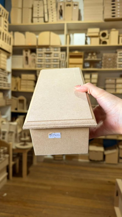 Caja de Té con 3 DIVISIONES con TAPA CIEGA
