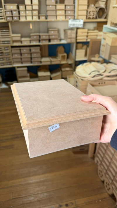 Caja de Té con 6 DIVISIONES con TAPA CIEGA