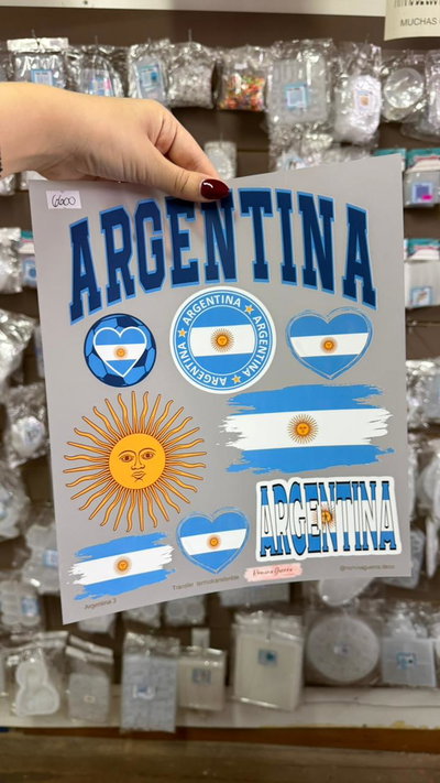 Lamina Termo Transfer - ARGENTINA (Grande)