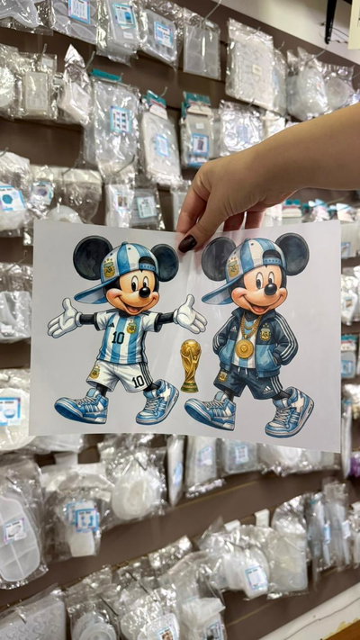 Lámina Mickey Mouse Argentina