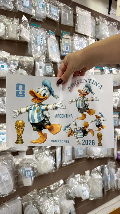 Lámina Pato Donald Argentina