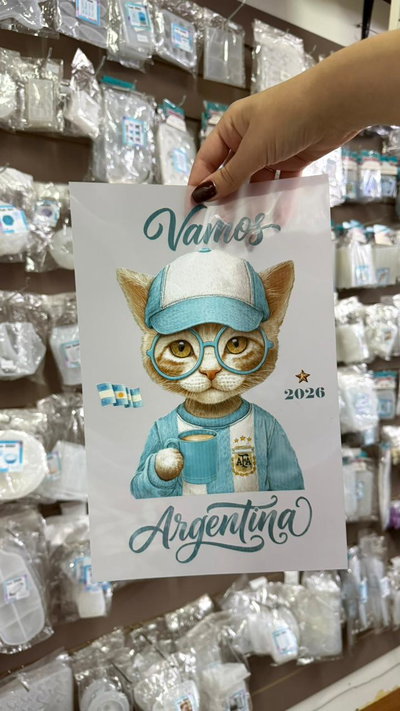 Lámina Gato Argentina