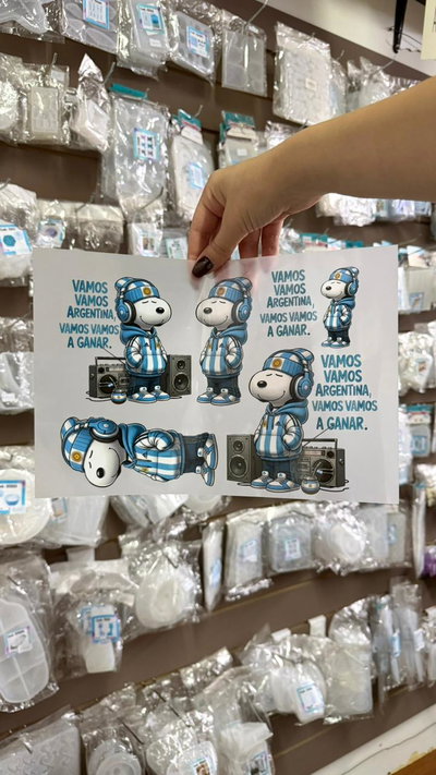 Lámina Snoopy Argentina