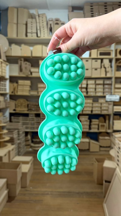 Molde de Silicona Jabones Masajeadores X4 Ovalados