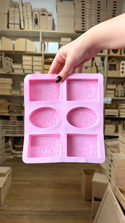 Molde de Silicona de Mandala Ovalado Rectangular