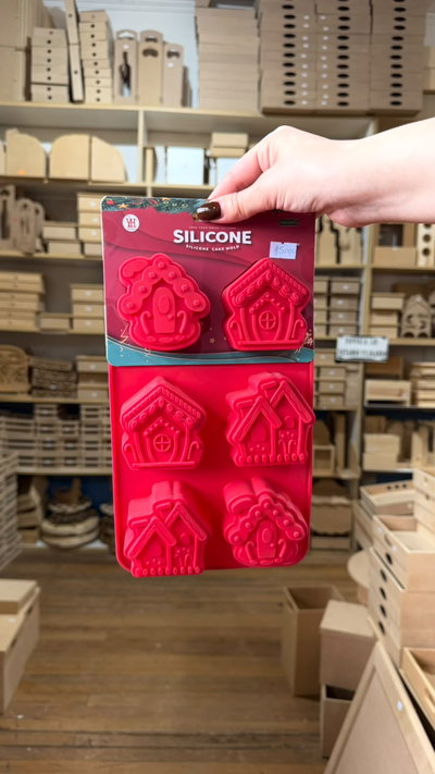 Molde de Silicona Casitas Decoradas