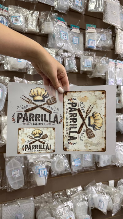 Láminas Termo Transfer - Parrilla