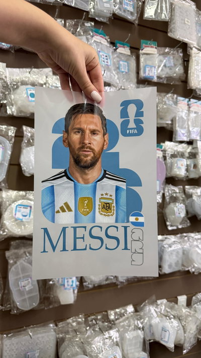 Láminas Termo Transfer - Messi