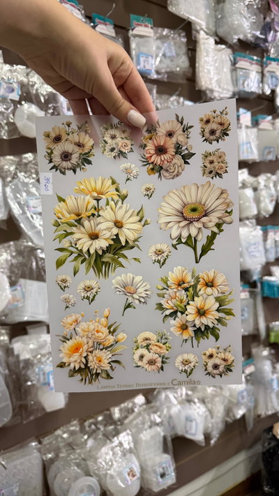 Láminas Termo Transfer - Flores