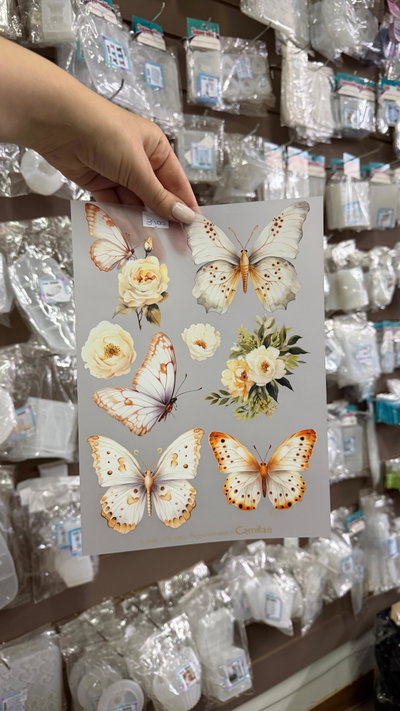 Láminas Termo Transfer - Mariposa