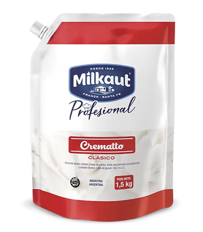Queso Crematto Doypack Milkaut 1,5 Kg