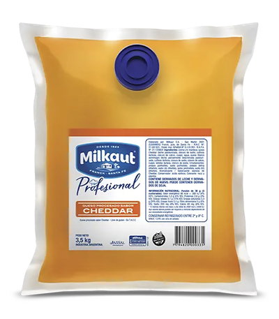 Salsa Cheddar Pouch Milkaut x 3,5 Kg