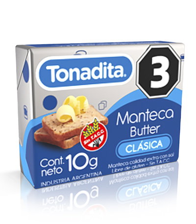 Manteca individual Tonadita x 10 Grs.
