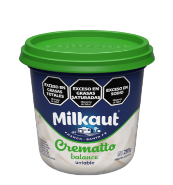 Queso Crematto Balance Milkaut x 285 Grs.