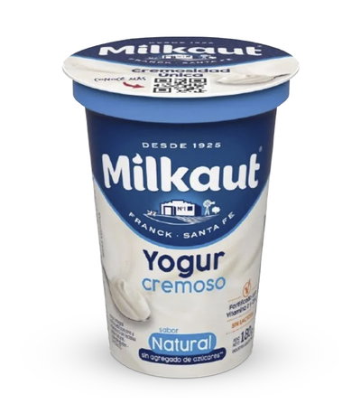 Yogur Cremoso Entero sabor Natural Milkaut