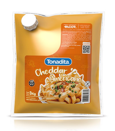 Queso Cheddar Americano Tonadita x 3 Kg.