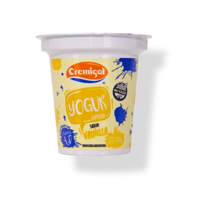Yogur Entero Vainilla Cremigal x 120 Grs.