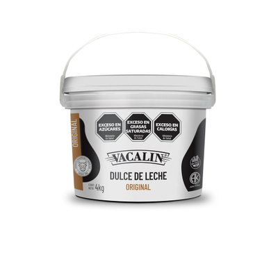 Dulce de Leche Clasico Vacalin x 4 Kg.