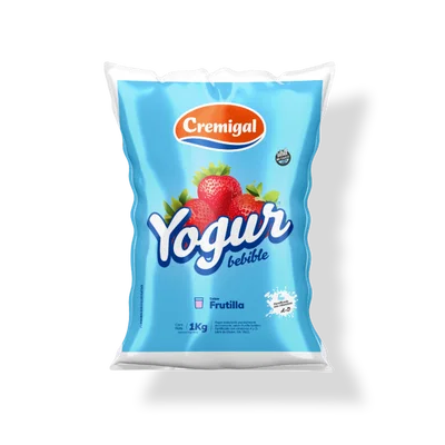 Yogur Entero Frutilla Cremigal x 900 Grs.