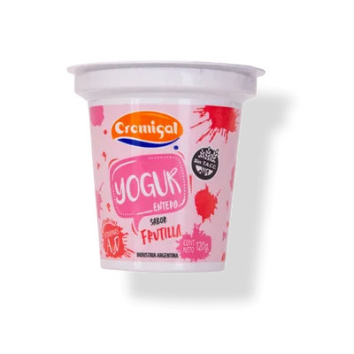 Yogur Entero Frutilla Cremigal x 120 Grs.