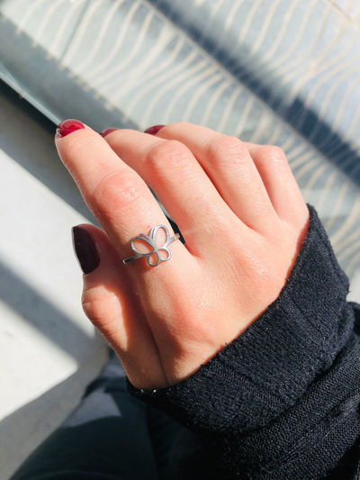 Anillo mariposa grande (AQ)