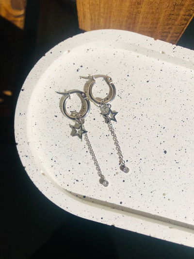 Argollas Skat - Estrellas caladas (AQ)