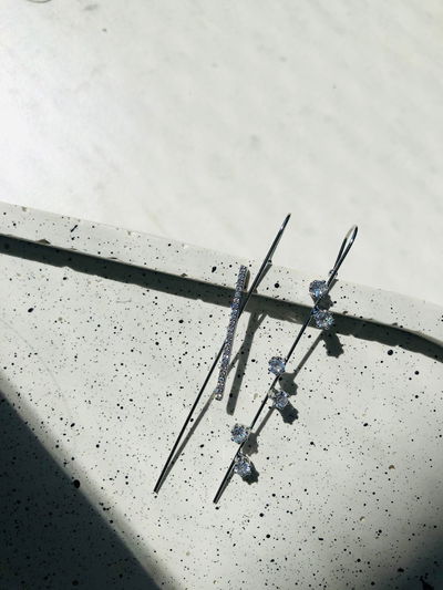 Aro barra con brillos - unidad (AQ)