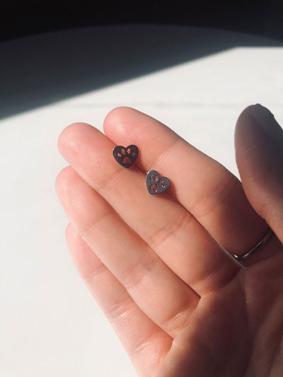 Aros patitas corazón (AQ)