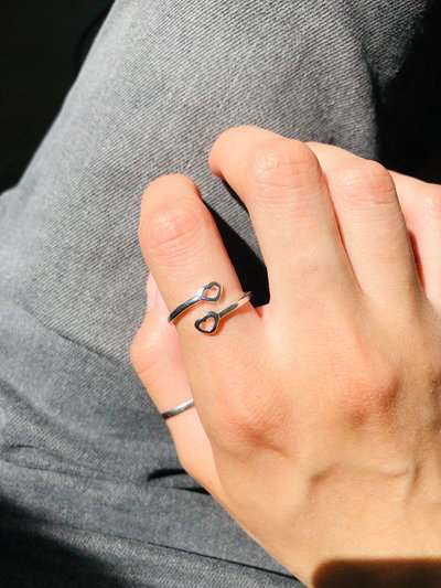 Anillo dos corazones mod2 (PL)