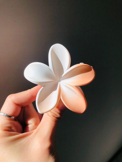 Broche flor hibiscus - Durazno