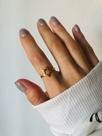 Anillo estrella calada (AD)