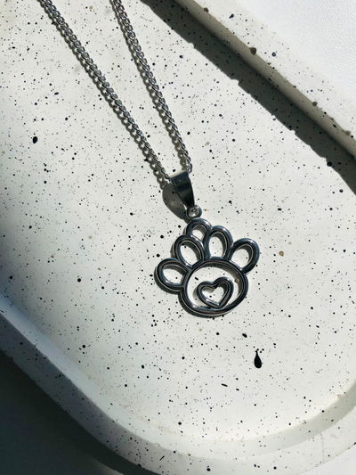 Cadenita patita grande corazón (AQ)