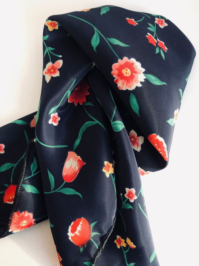 Pañuelo - Azul y flores