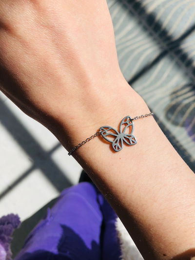 Pulsera mariposa calada (AQ)