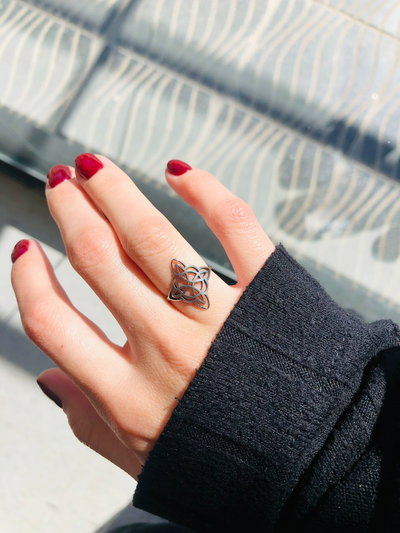 Anillo nudo de bruja mod3 (AQ)