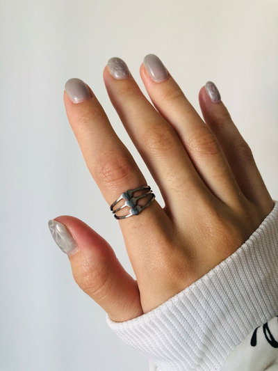 Anillo tres corazones mod1 (AQ)