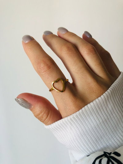 Anillo corazón calado (AD)
