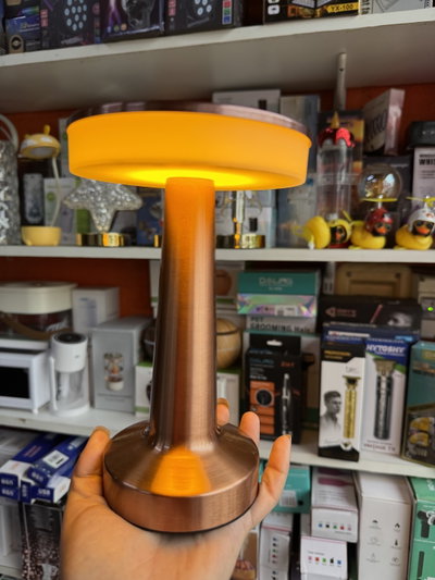 lampara velador recargable touch 3 tonos de luz