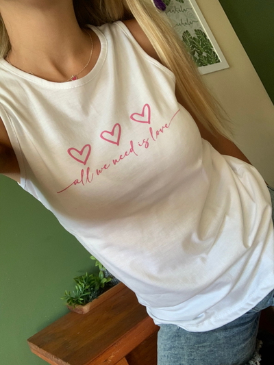 Musculosa 3 corazones