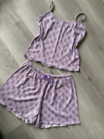 Pijama ositos lila - conjunto 2 piezas