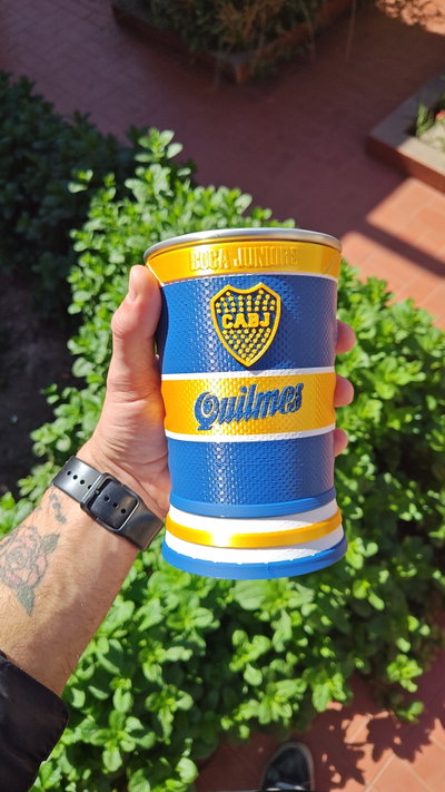 Vaso fernetero boca retro camiseta Maradona 