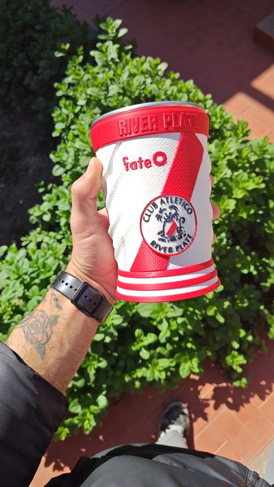 Vaso fernetero camiseta River retro 