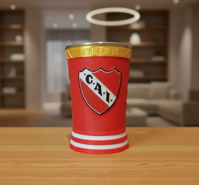 Vaso fernetero independiente tipo camiseta