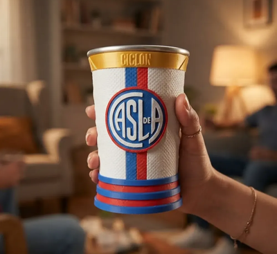 Vaso fernetero san Lorenzo tipo camiseta